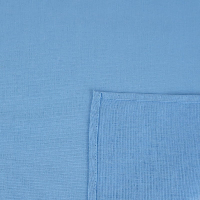 INFEI Solid Color Linen Blended Thin Dinner Cloth Napkins - Set of 12 (40 x 40 cm) - for Events & Home Use (Sky Blue) - Image 2